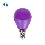 [EGJLB0041] Bombilla LED E14 (G45)  - 4W - Color MORADO (LILA) - 220-240V