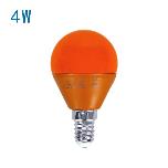 [EGJLB0042] Bombilla LED E14 (G45)  - 4W - Color NARANJA - 220-240V