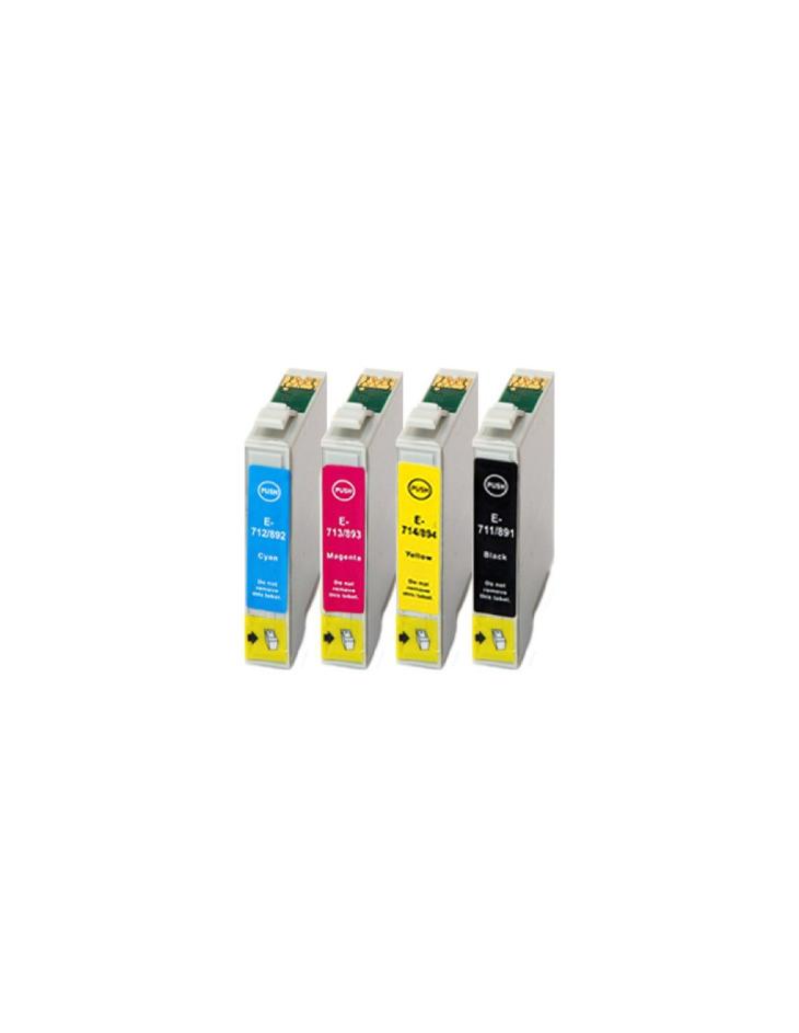 Pack EPSON T0891/2/3/4 - 4 Cartuchos Compatibles - S20-21 SX100-105-110-115-200-205-210-215-218-400-405-410-415