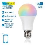 [EGJLB0019] Bombilla LED E27 (A60)  - 9W - CCT (Varios Blancos) y RGB (Colores) - DIMMING Atenuación (Regulador Intensidad) - WIFI - Bluetooth - 220-240V