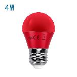 [EGJLB0024] Bombilla LED E27 (G45)  - 4W - Color ROJO - 220-240V